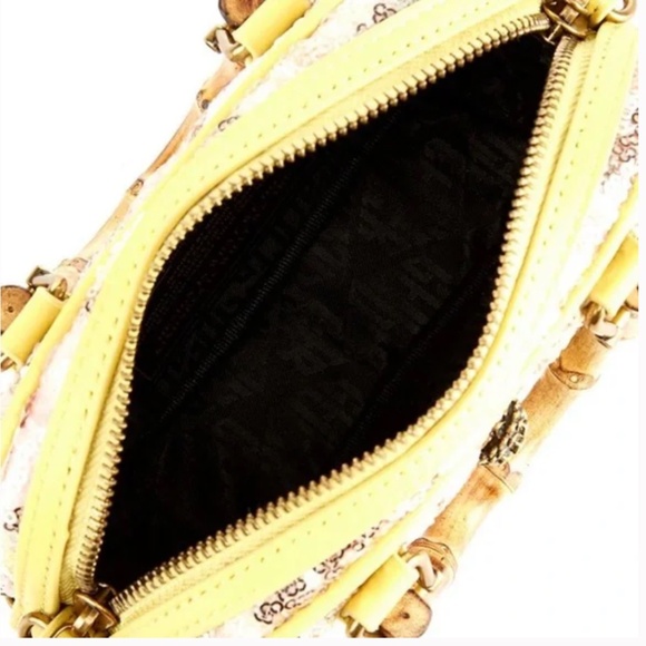 Kurt Geiger Extra Small Kensington Bamboo Handle Sequin Crossbody Bag Purse - Picture 3 of 11